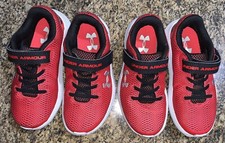Under Armour Pre-School Pursuit 2 AC No Tie Sneakers Size 12K 2 Pair