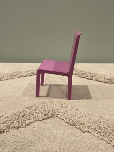 Barbie Doll House M.I.I. 1993 Table Chair Purple - Picture 4 of 7