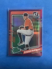 2023 Donruss Baseball Rated Prospect Base Holo Purple Foil #78 Grayson Rodriguez