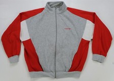 Rare VTG ADIDAS Spell Out Trefoil Color Block Zip Track Jacket Sweatshirt 80s