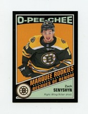 19/20 O-Pee-Chee OPC Retro Black Rookie RC #547 Zach Senyshyn 043/100 Bruins