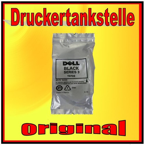 Original Inks Cartridge Dell Series 3 Black Color T0722 T0602 J740 - Picture 2 of 4