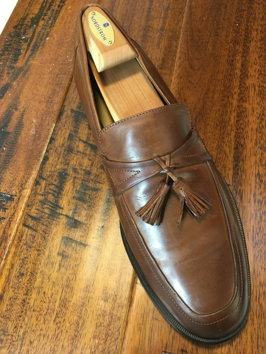 JOHNSTON & MURPHY Men Horner Dress Tan Leather Loafer Tassel  display picture 3