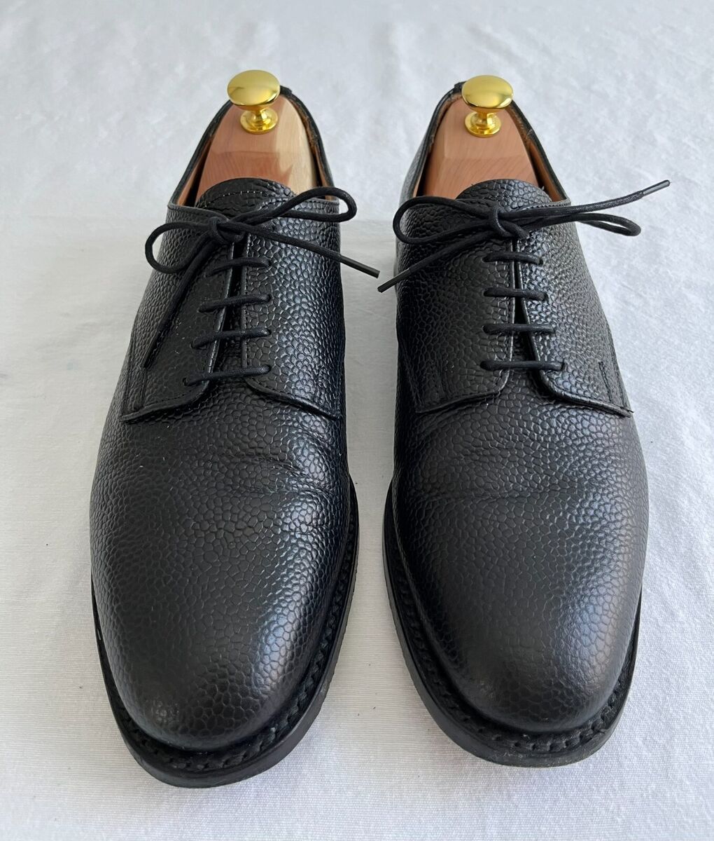 STEVEN ALAN, Men's Black Pebble Grain Leather Shoes, Journey STEVEN ALAN, Men's Black Pebble Grain Leather Shoes, Journey