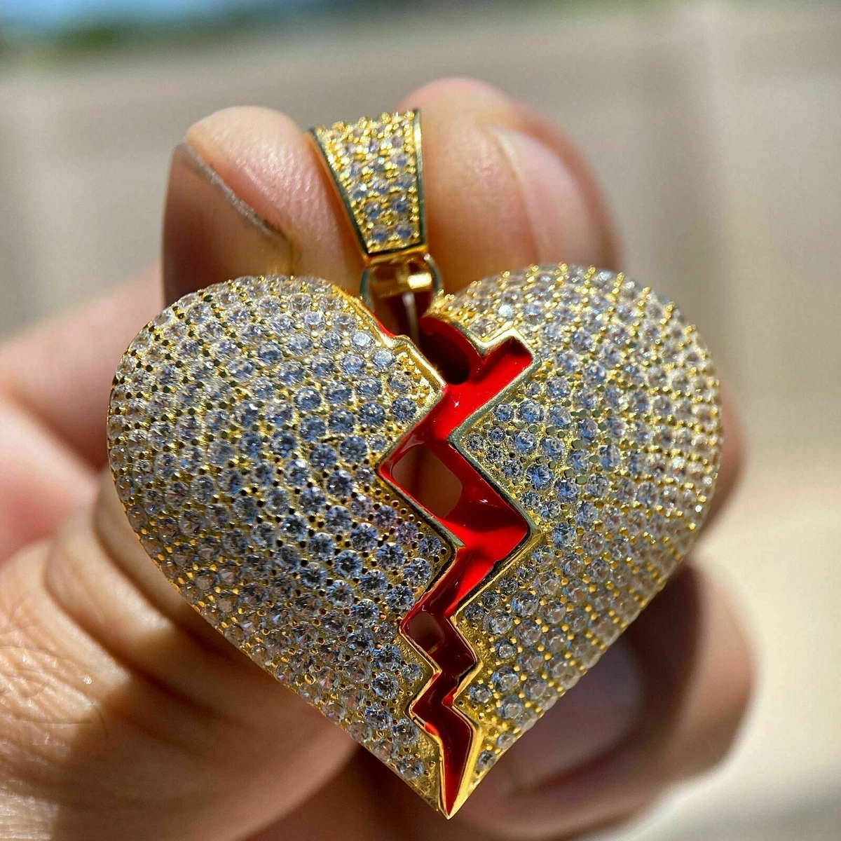 Broken heart best sale pendant