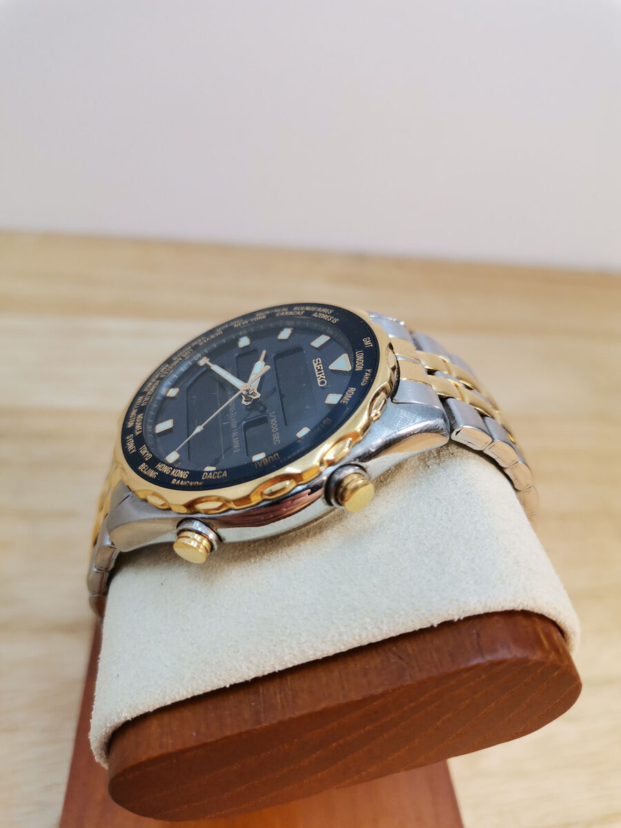 Vintage Seiko H021-7001 Digi-Analog Men's Watch - Quartz Vintage Seiko H021-7001 Digi-Analog Men's Watch - Quartz