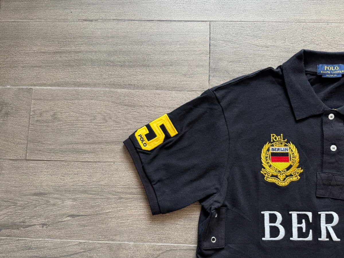 Ralph Lauren BERLIN ポロシャツ L Polo Ralph Lauren Berlin Germany #5 Polo Shirt Big Pony Chief Keef