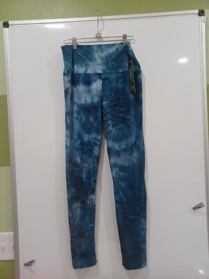 Leggings Depot Plus Size Blue Tie Dye Yoga Pants