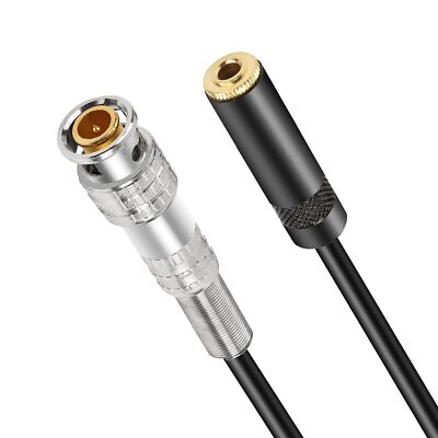 Bnc Male To 3.5mm 1/8'' Female Plug Trs Stereo Coaxial Power Audio Cable0.5m 