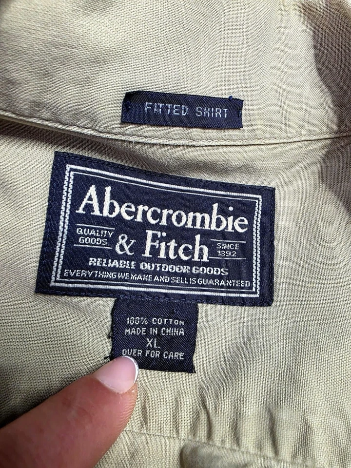 Abercrombie & Fitch Safari Button Shirt Short Sleeve XL Outdoor - Image 4 of 4