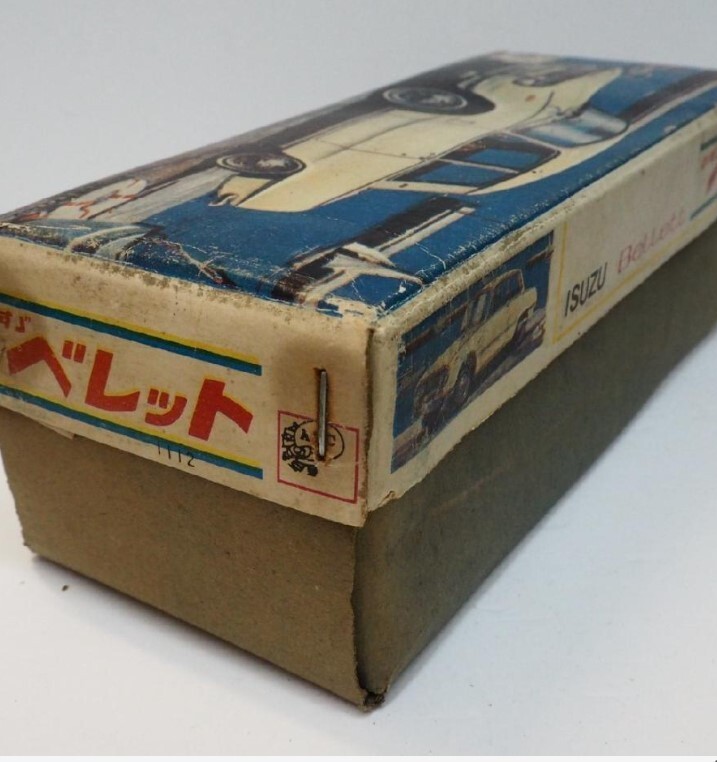 Asahi Toy Isuzu Bellet Red Red Tin FriXion Miniature Car W Asahi Toy Isuzu Bellet Red Red Tin FriXion Miniature Car W