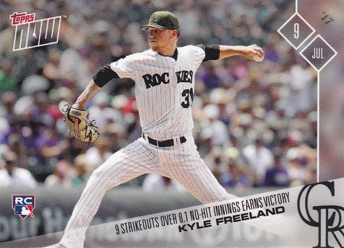 2017 Topps Now 341 Kyle Freeland