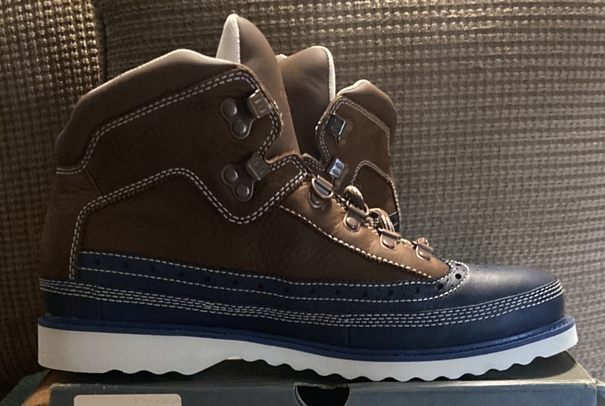Timberland Euro Hiker Mid Brogue Navy Size 9.5 Mens Timberland Euro Hiker Mid Brogue Navy Size 9.5 Mens