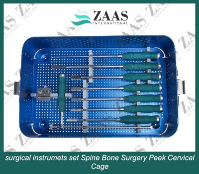 surgical instruments set Spine Bone Surgery Peek Cervical Cage