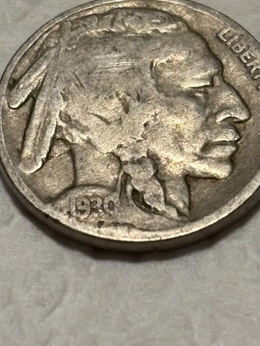 1930 buffalo nickel good shape free ship