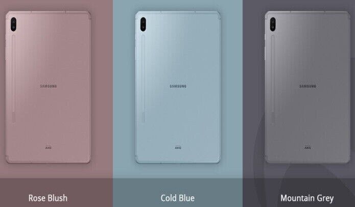 The Samsung Galaxy Tab S6 (Pink/Blue/Gray) (128GB/256GB) SM The Samsung Galaxy Tab S6 (Pink/Blue/Gray) (128GB/256GB) SM