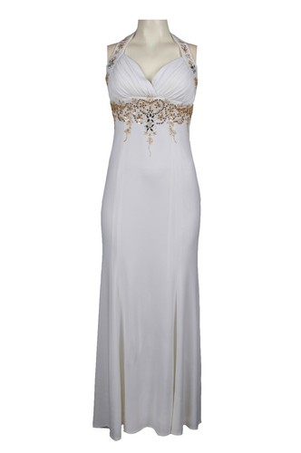 beaded and lace wedding dresses Lavender Plunging-V Beaded Lace Wedding Dress  MakerryBridal
