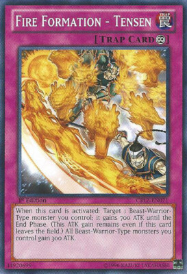 3 x Fire Formation - Tensen - CBLZ-EN071 - Common - Unlimited Edition Near Mint,