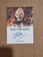 DOCTOR WHO SERIES 1-4 TRADING AUTOGRAPH CARD FULL BLEED SEAN GILDER AS SYCORAX ,