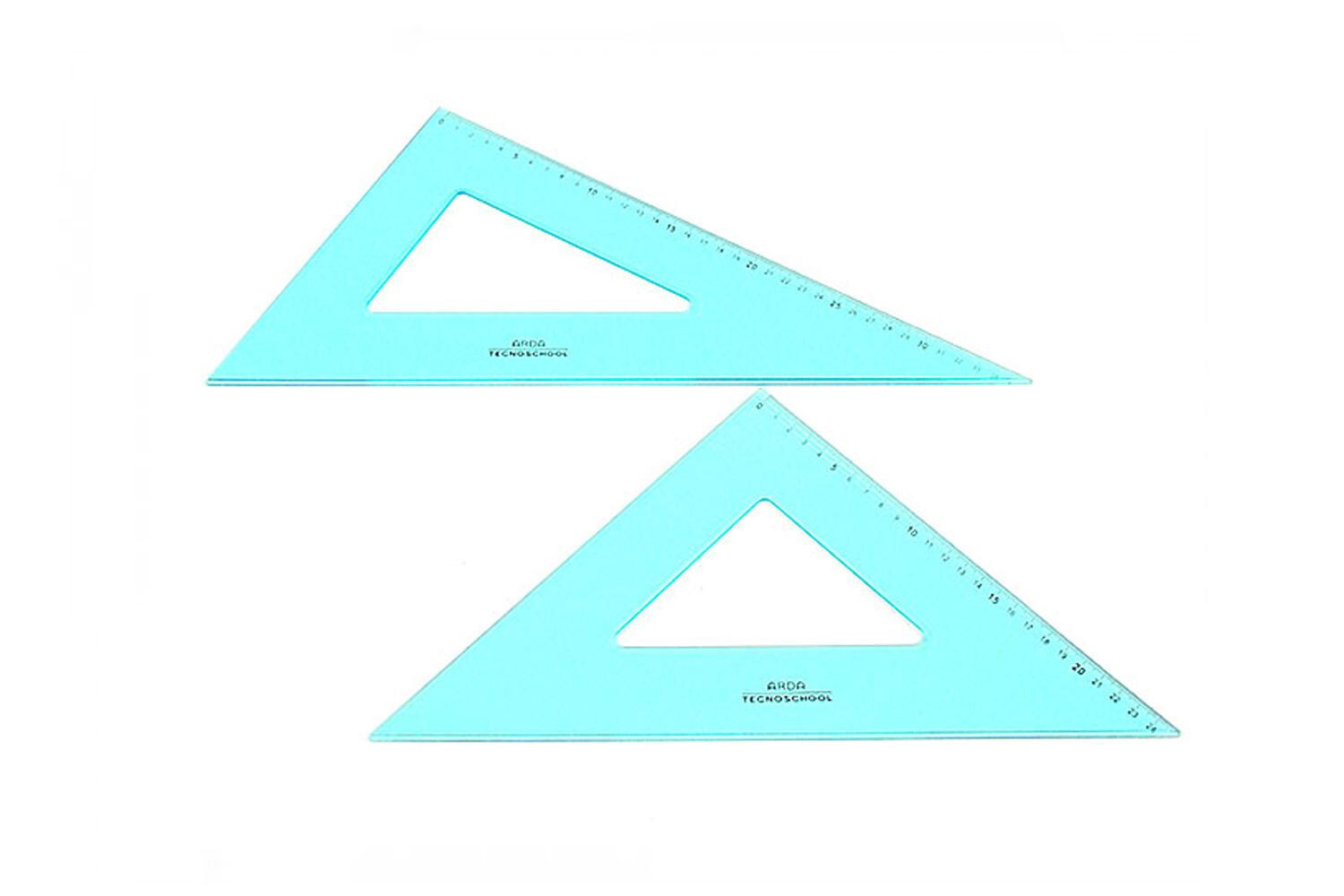 Arda – Set Di Squadre 45o E 60o Tecnoschool 35 Cm