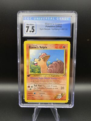 Pokémon TCG Blaine's Vulpix Gym Heroes 65/132 Regular 1st Edition