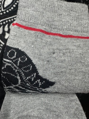 Nike Air Jordan Kids High Crew Black/Gray Socks 3Y-5Y 2 Pair NWT - Picture 3 of 6