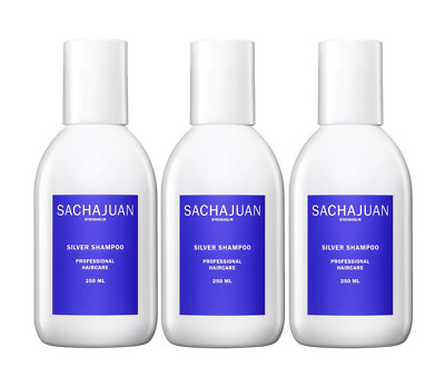 SachaJuan Silver Shampoo - Provides Maximum Protection Set of 3