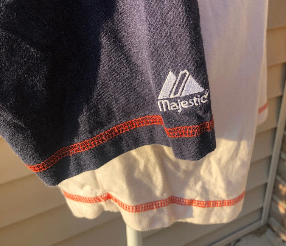 Youth Boys Majestic Detroit Tigers Baseball Jersey Style Shirt - Size L 14-16 - Image 4 of 4