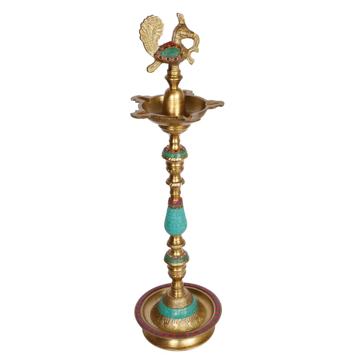 Peacock on sale oil lamp