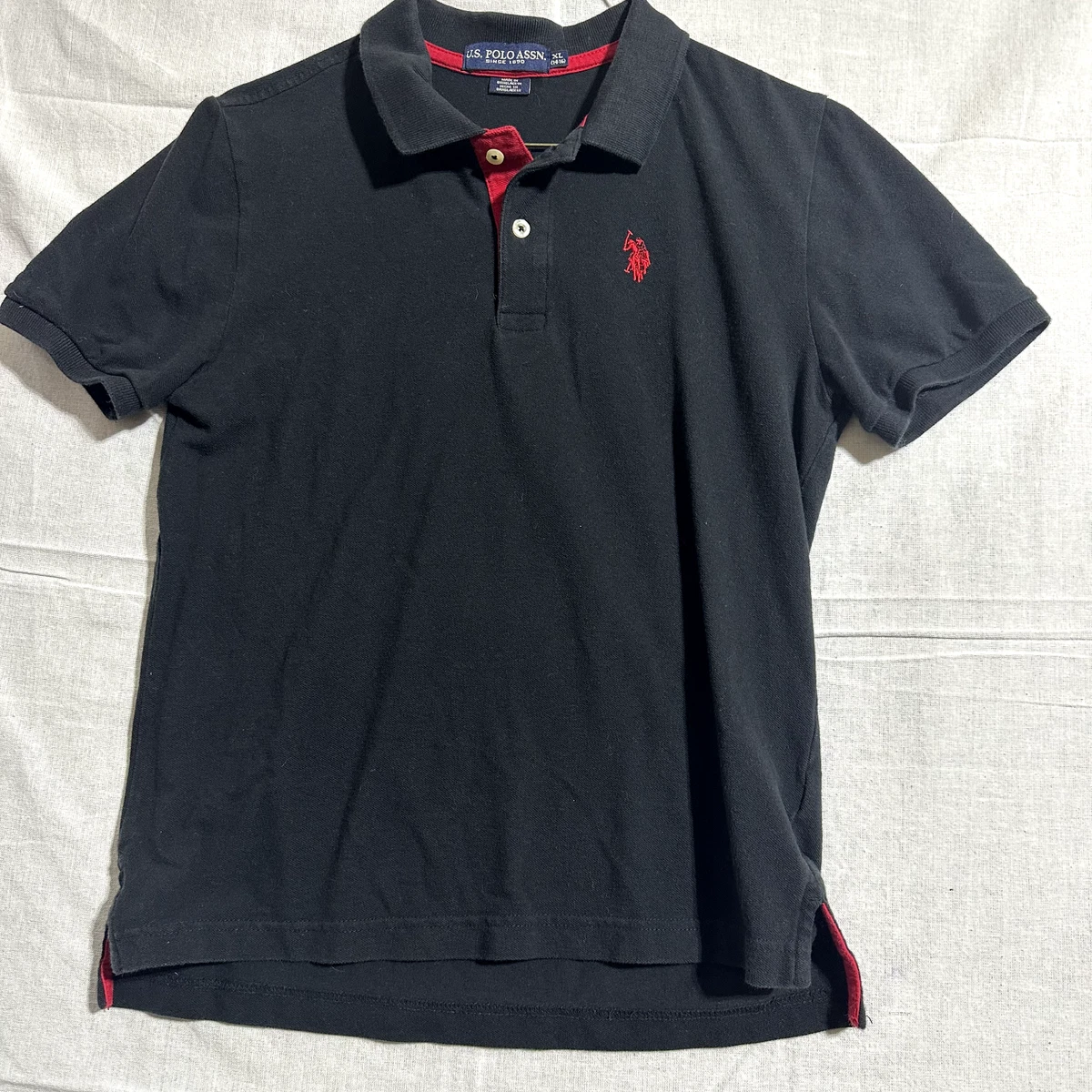 Boys black polo shirt cheap