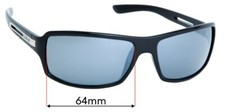 SFx Replacement Sunglass Lenses Fits Carve Greed - 64mm Wide