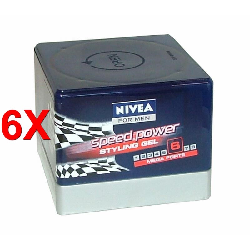 6 X NIVEAGEL VASO 150 ML. 6 SPEED MEGA FORTE