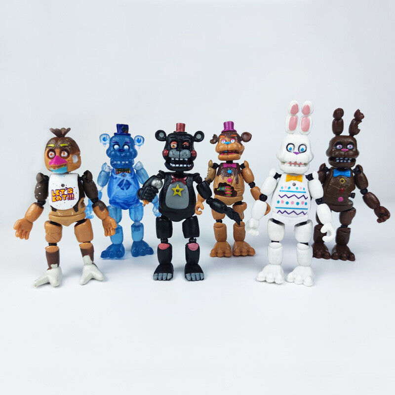 6Pcs Five Nights At Freddy's Articulated Action Figure FNAF Toys