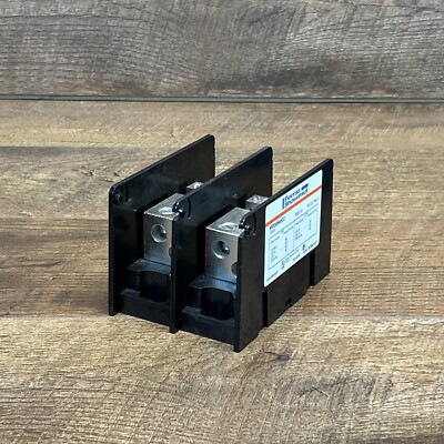 Mersen MPDB66532 Power Distribution Block,Open Style,Copper,2P,1000VAC/DC-350A