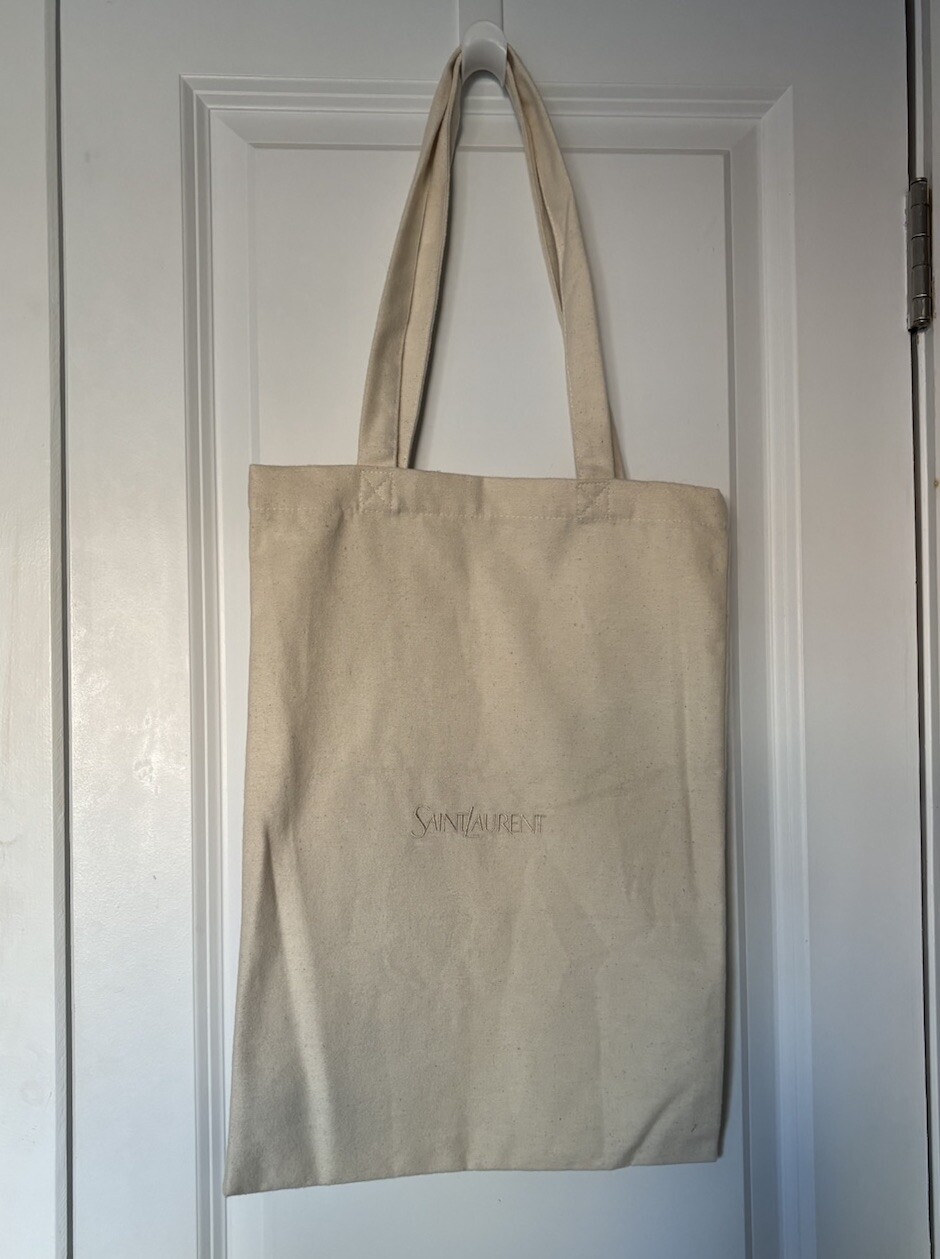 saint laurent borsa tote colore beige