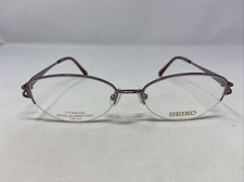 SEIKO T3118 P48 53-17-139 PURPLE HALF RIM EYEGLASSES FRAME B90