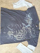 Vintage Harley Davidson Buffalo NY Long Sleeve Shirt Mens 2XL Made In The USA