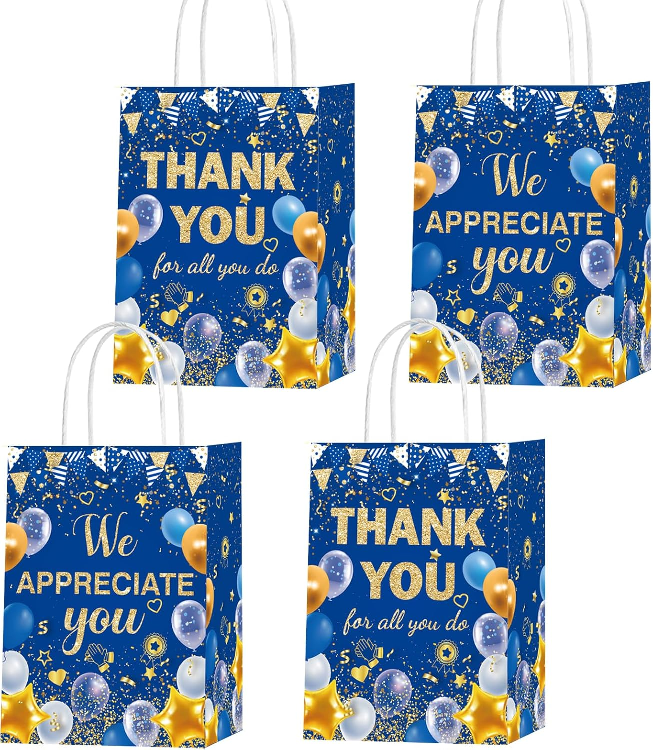 16 Pcs Employee Appreciation Gift Bags Thank You Goodie Bags for Staff