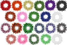 18'' Tinsel Christmas Wreath Hand-Made Artificial PVC Winter Holiday Door Wall