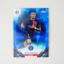 Kylian Mbappe 2023-24 Topps Chrome UEFA UCC Sapphire #21 BLUE Refractor 