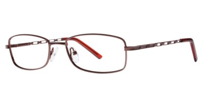 MODERN OPTICAL BRIA WOMENS EYEGLASSES 53-16-135 BROWN METAL. SOFT CASE INCLUDED.