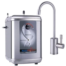 Ready Hot 1300W Instant Hot Water Dispenser, Brushed Nickel Single Handle Faucet