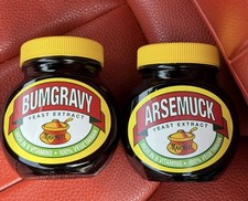 Viral Marmite Jars – Bumgravy & Arsemuck – Unopened Viral Collectibles – Rare