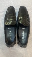 Prada Patent Leather loafer driving Flats shoes Size 37.5