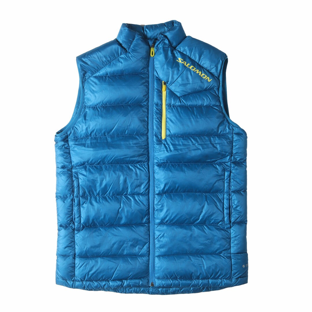 Gilet SALOMON taglia: M micro ripstop piumino blu capospalla giacca blouson usato0