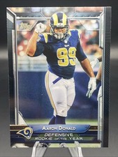 Aaron Donald 2015 Topps Defensive Rookie Of The Year Card #305. rookie card picture