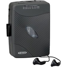 Portable Stereo Cassette Player with AM/FM Radio and Earbuds, SCR-75 