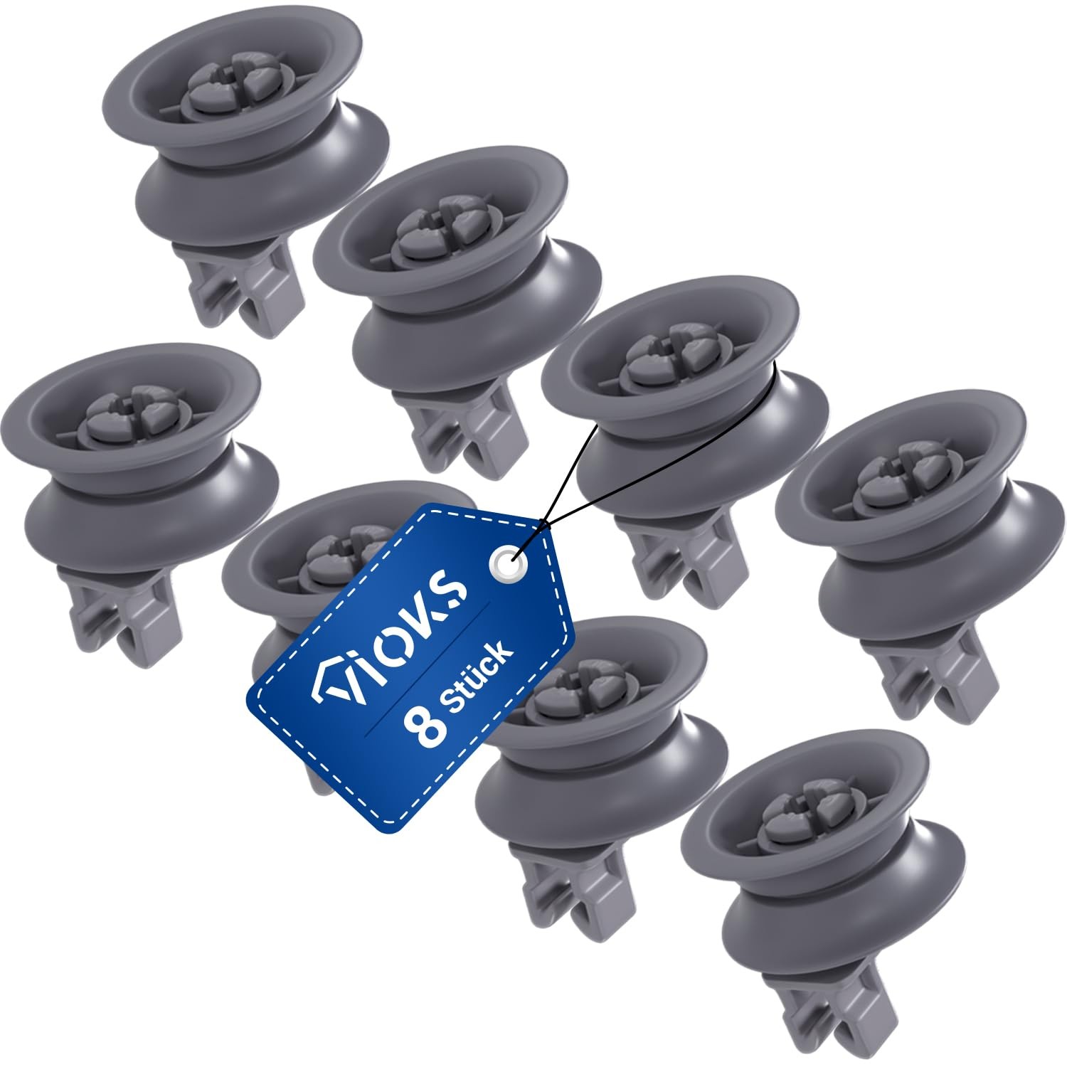 Roulettes pour panier de lave-vaisselle 31 mm à roulement fluide anti-friction