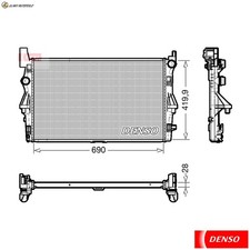 RADIATOR ENGINE COOLING DRM17113 FOR MERCEDES-BENZ VITO/Tourer/Dualiner/Mixto/Van