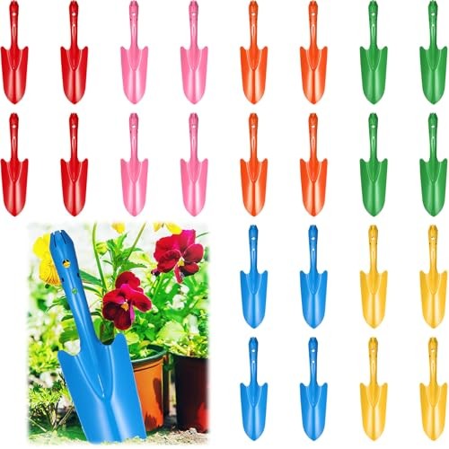 Mini Colorful Metal Hand Shovel Digging Trowel Set Transplanting Garden Shovel